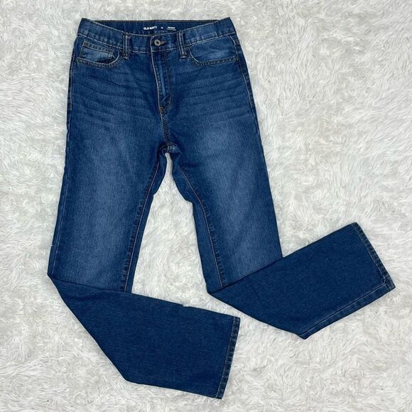 Old Navy Skinny Built-In Tough Boys Blue Jeans Size 16 Youth - Picture 3 of 8